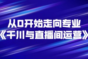 从0开始走向专业《千川与直播间运营》90节视频课程