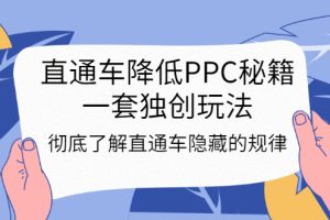 直通车降低PPC秘籍，一套独创玩法：彻底了解直通车隐藏的规律