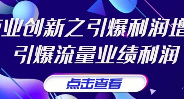 《商业创新之引爆利润增长》引爆流量业绩利润