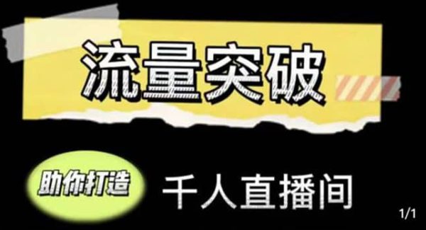 直播运营实战视频课，助你打造千人直播间（14节视频课）