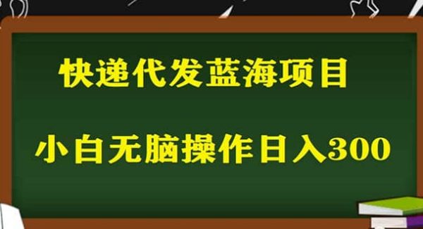 2023最新蓝海快递代发项目，小白零成本照抄